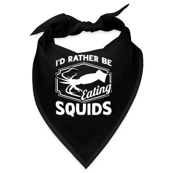 Meeresfrüchte Liebhaber Geschenk Meeresfrüchte - Bandana - Schwarz - Vorne