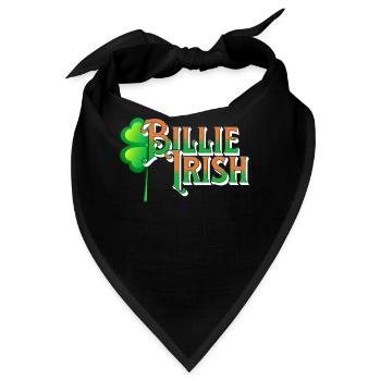 Billie Irish - St. Patricks Day - Paddy's Day - Bandana - Schwarz - Vorne