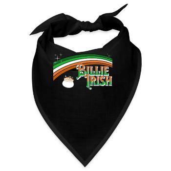 Billie Irish - St. Patricks Day - Paddy's Day - Bandana - Schwarz - Vorne