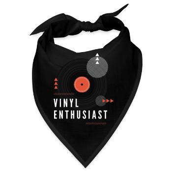 Vinyl Enthusiast - Bandana - Schwarz - Vorne