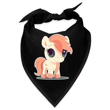 Pony - Bandana - Schwarz - Vorne