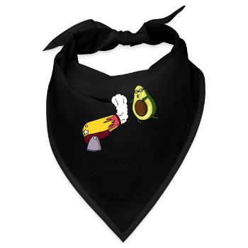 Avocado Zirkus Kanone - Bandana - Schwarz - Vorne