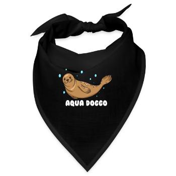 Aqua Doggo - Bandana - Schwarz - Vorne