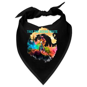 Mountainbike - Bandana - Schwarz - Vorne
