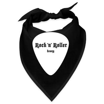 Plektrum Groß Weiß - Bandana - Schwarz - Vorne
