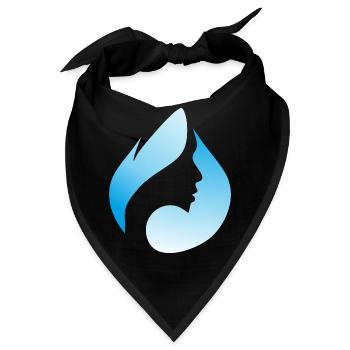 Raindrops - Bandana - Schwarz - Vorne