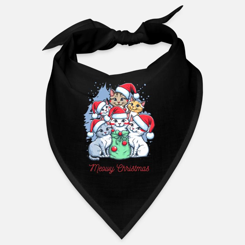 Conception de l’équipage de Noël de chat festif Bandana