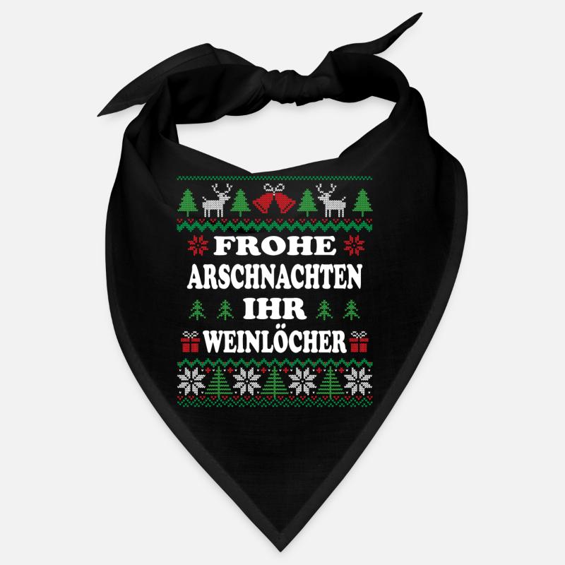 FROHE ARSCHNACHTEN IHR WEINLÖCHER Bandana