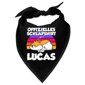 Offizielles Schlafshirt Von Lucas - Bandana - Schwarz - Vorne