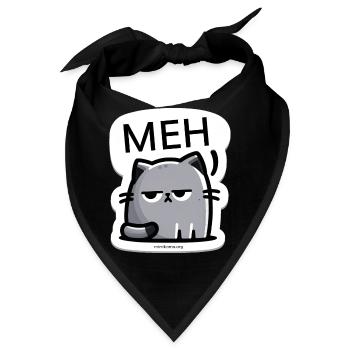 Mimikama MEH-Katze - Bandana - Schwarz - Vorne