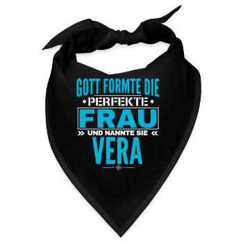 Vera Name Design - Bandana - Schwarz - Vorne
