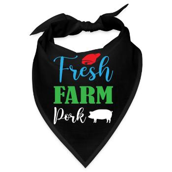 Fresh Farm Pork - Bandana - Schwarz - Vorne