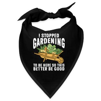 Gartenbau LandschaftsbauGarten Gärtner - Bandana - Schwarz - Vorne