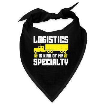 Logistiker Logistik - Bandana - Schwarz - Vorne