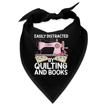 Quilter Nähen Stricken Quilten - Bandana - Schwarz - Vorne