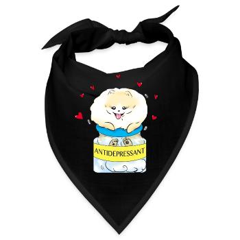 Antidepressivum Pom - Bandana - Schwarz - Vorne