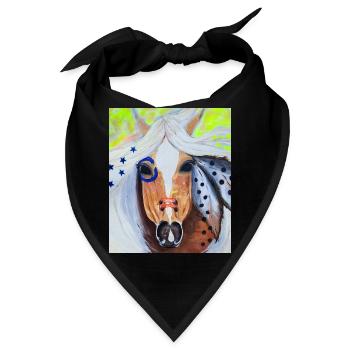 Free Spirit - Wildpferd - Bandana - Schwarz - Vorne