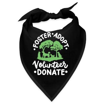Hunderettung Tierheim - Bandana - Schwarz - Vorne