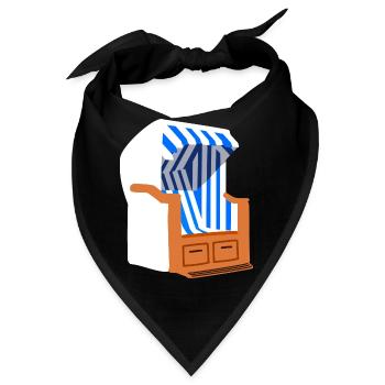 Strandkorb - Bandana - Schwarz - Vorne