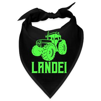 traktor landei 1 - Bandana - Schwarz - Vorne