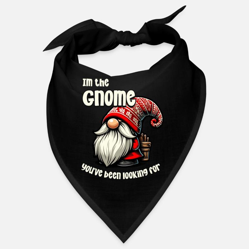Funny Christmas Gnome Design Bandana