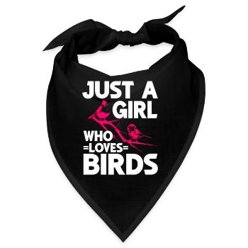 Bird Watching Cute Bird Lover - Bandana - Schwarz - Vorne