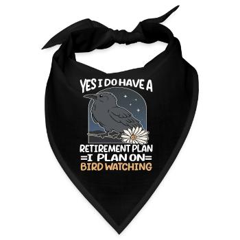 Bird Watching Cute Bird Lover - Bandana - Schwarz - Vorne