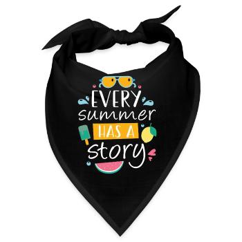 Jeder Sommer hat eine Geschichte - Bandana - Schwarz - Vorne