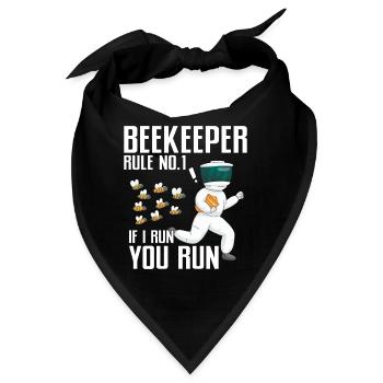 Beekeeping Bees Beekeeper - Bandana - Schwarz - Vorne