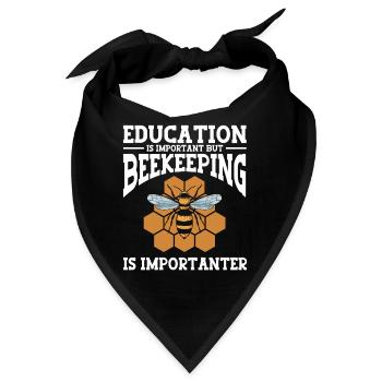 Beekeeping Bees Beekeeper - Bandana - Schwarz - Vorne