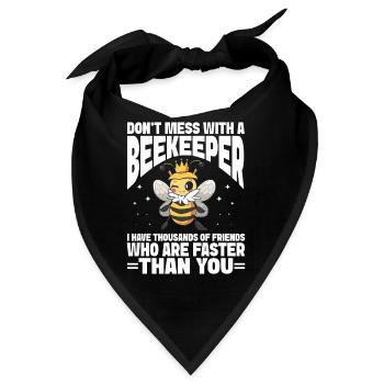 Beekeeping Bees Beekeeper - Bandana - Schwarz - Vorne