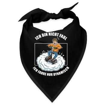 Ich fahre nur dynamisch - Bandana - Schwarz - Vorne