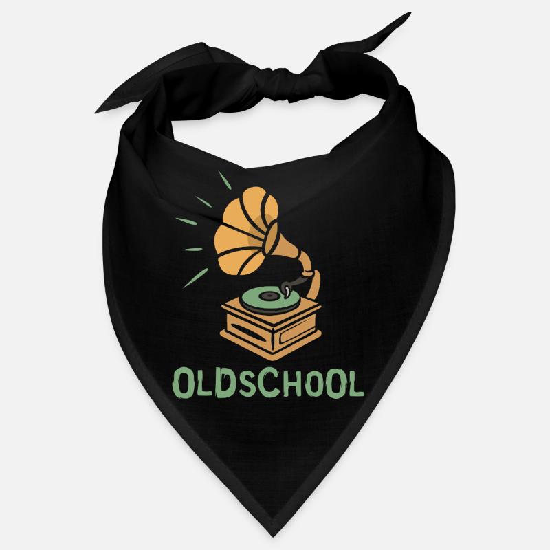 Oldschool Gramophone Retro Design Bandana