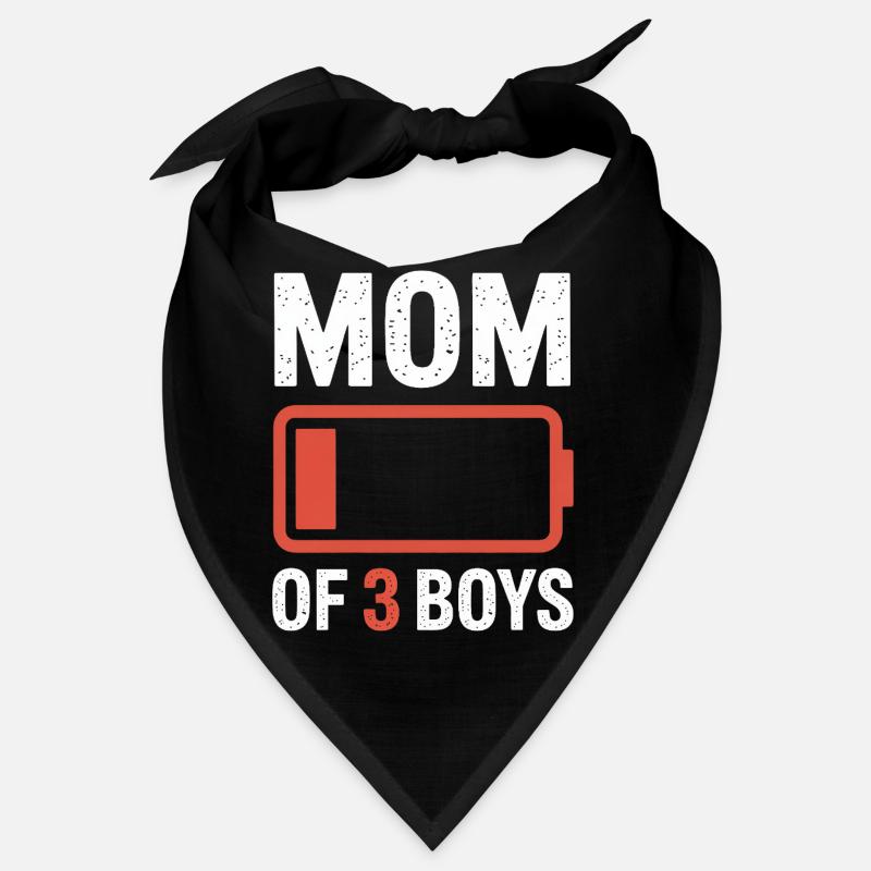 Graphique de la batterie maman de 3 garçons Bandana