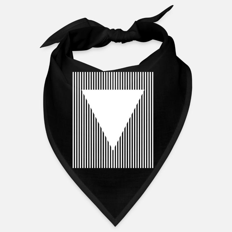 Conception géométrique des triangles et des lignes Bandana