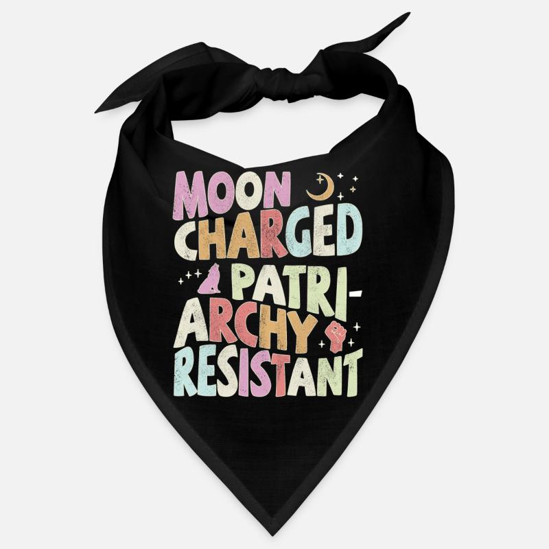 Chargé de lune, résistant au patriarcat - pastel Bandana