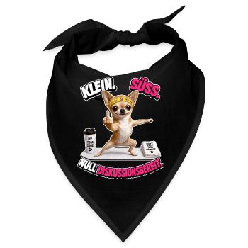 Klein süss und nicht diskutierbar - Bandana - Schwarz - Vorne
