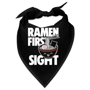 Ramen First Kawaii Noodle Lover Design - Bandana - Schwarz - Vorne