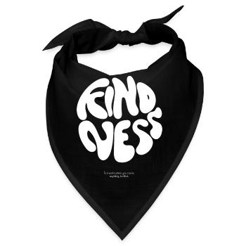 KINDNESS Kreis Design - Bandana - Schwarz - Vorne