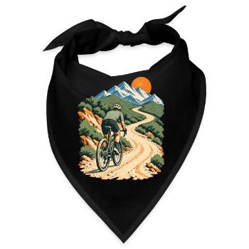 Gravel Abenteuer - Bandana - Schwarz - Vorne