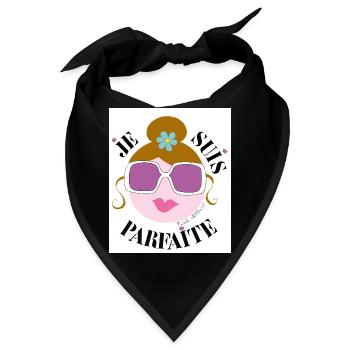 Ich bin Perfekt - Bandana - Schwarz - Vorne