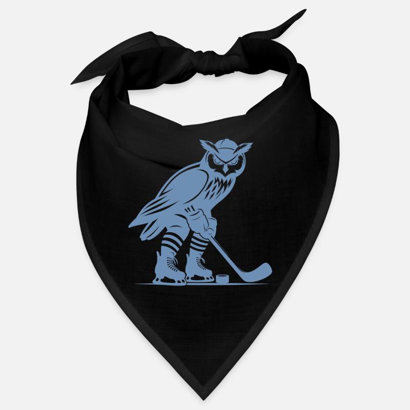 Eule Eishockey Nachtsport Design Bandana