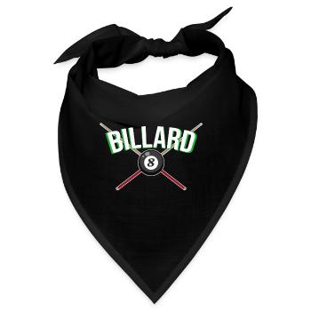 Billard Koe Billardkugel - Bandana - Schwarz - Vorne