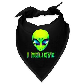 Alien Ausserirdische - Bandana - Schwarz - Vorne
