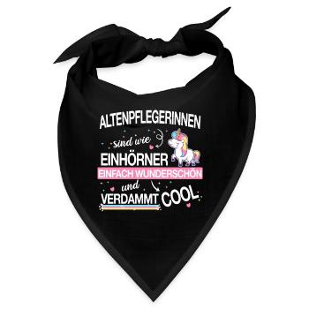Altenpflegerin Pfleger Beruf Spruch Altenpflege - Bandana - Schwarz - Vorne
