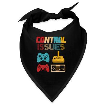 Retrogaming Gamer Gaming Controller Joystick - Bandana - Schwarz - Vorne