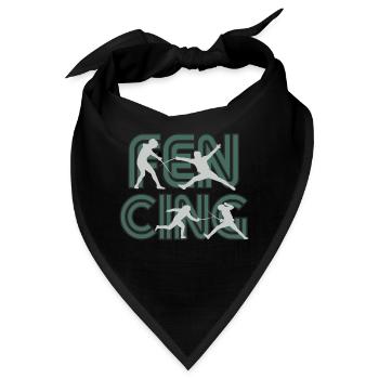 Fencing Fechten - Bandana - Schwarz - Vorne