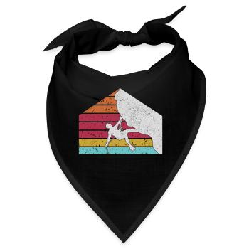 Rock Climbing Raute - Bandana - Schwarz - Vorne