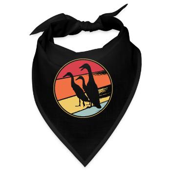 Laufenten Laufente Entenzucht Entenzüchter Ente - Bandana - Schwarz - Vorne