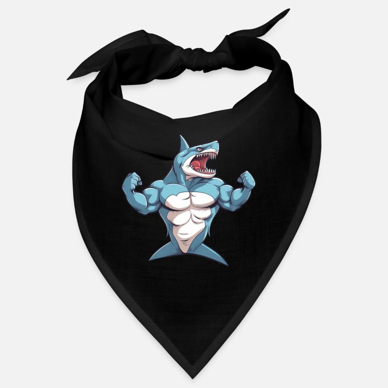 Bodybuilder Shark Bandana